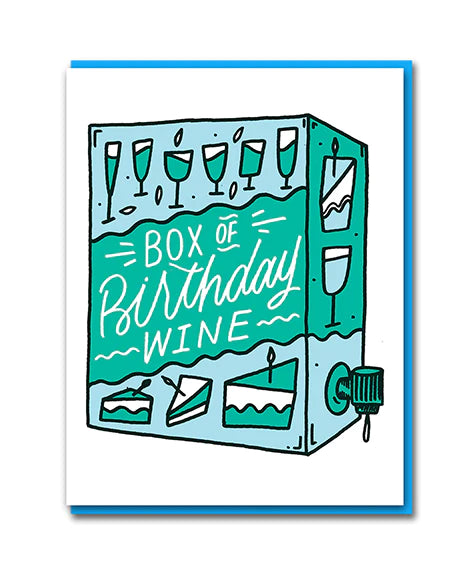 Box of Birthday Wine Card