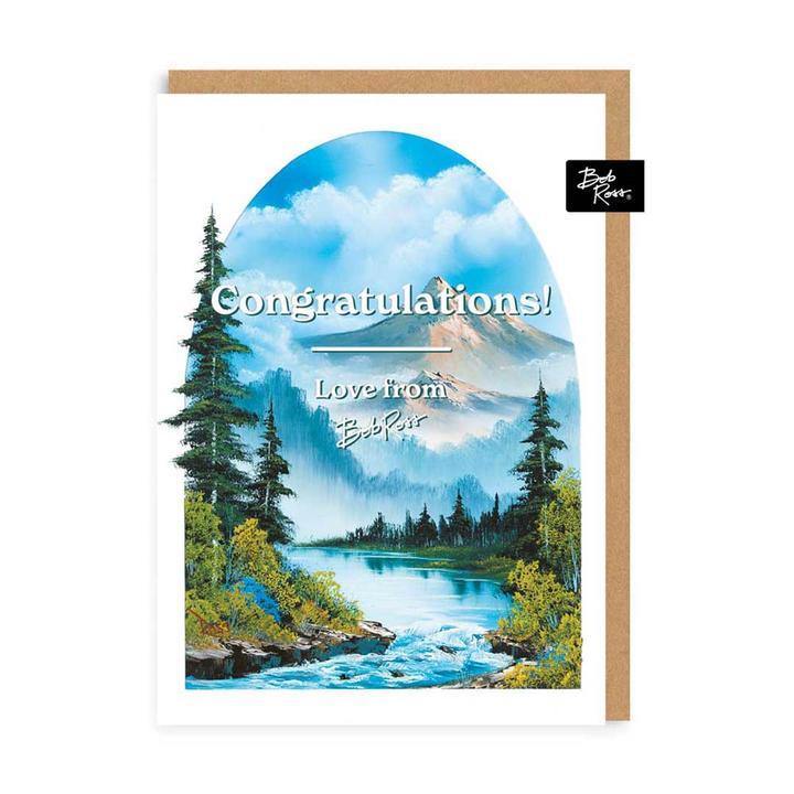 Congratulations Love From Bob Ross Card - Penny Black