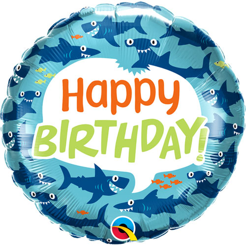 Birthday Fun Sharks 18&quot; Foil Balloon