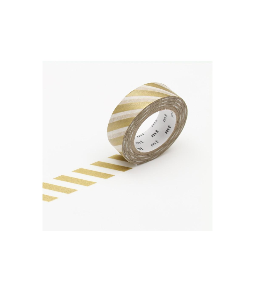 MT Stripe Gold Washi Tape - Penny Black