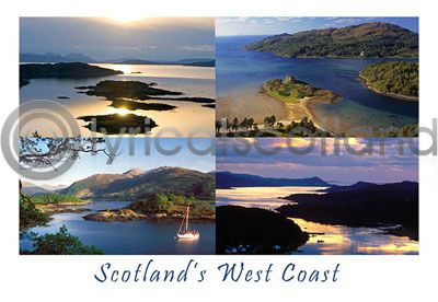 Scotland's West Coast Postcard - Penny Black