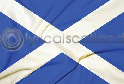 Saltire Flag Postcard - Penny Black