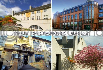 Charles Rennie Mackintosh Postcard - Penny Black