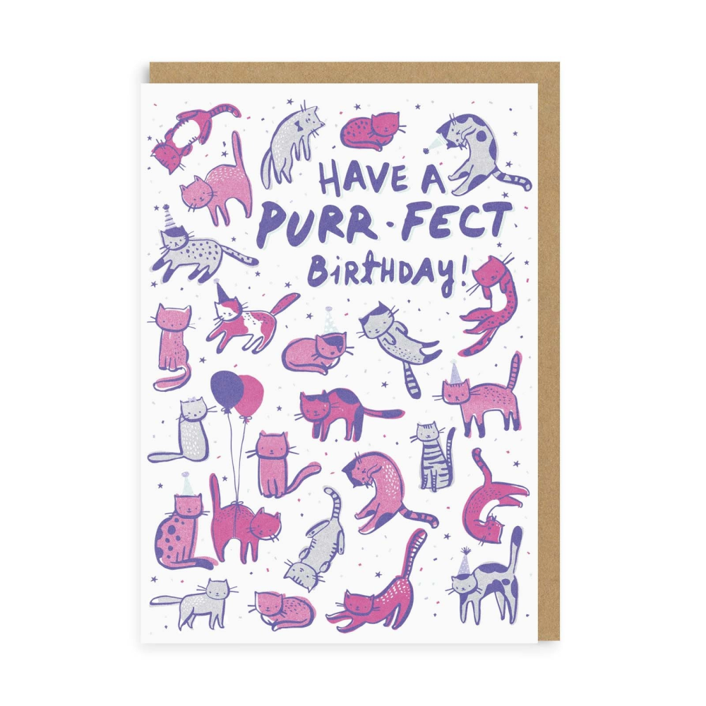 Purrfect Birthday Greeting Card