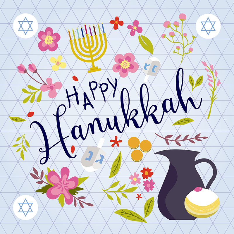 Happy Hanukkah Jug Greeting Card