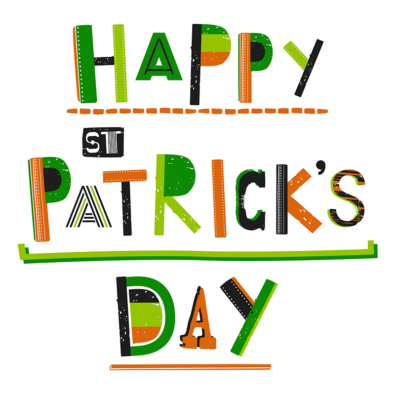 Glitter Text St Patrick's Day Card - Penny Black