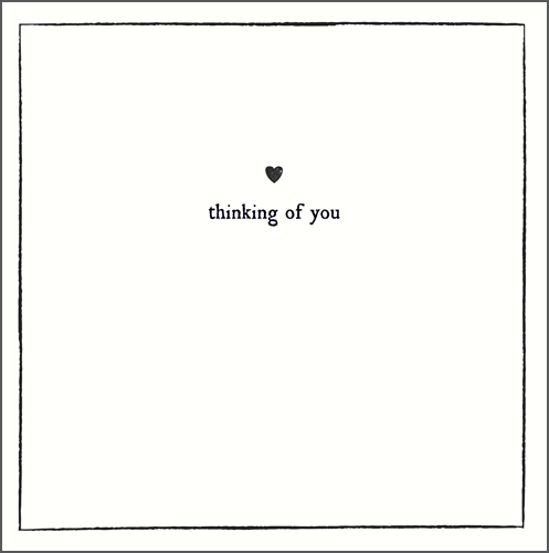 Little Heart Thinking Of You Card - Penny Black