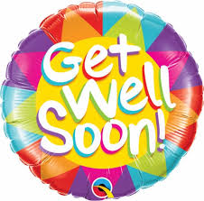 Get Well Soon Sunshine 18" Foil Balloon - Penny Black