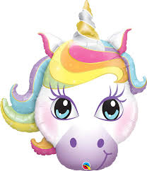 Magical Unicorn Super Shape Foil Balloon - Penny Black