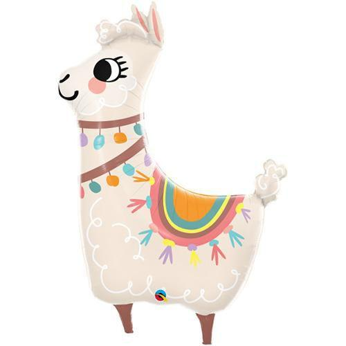 Loveable Llama Super Shape Foil Balloon - Penny Black