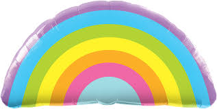 Radiant Rainbow Super Shape Foil Balloon - Penny Black