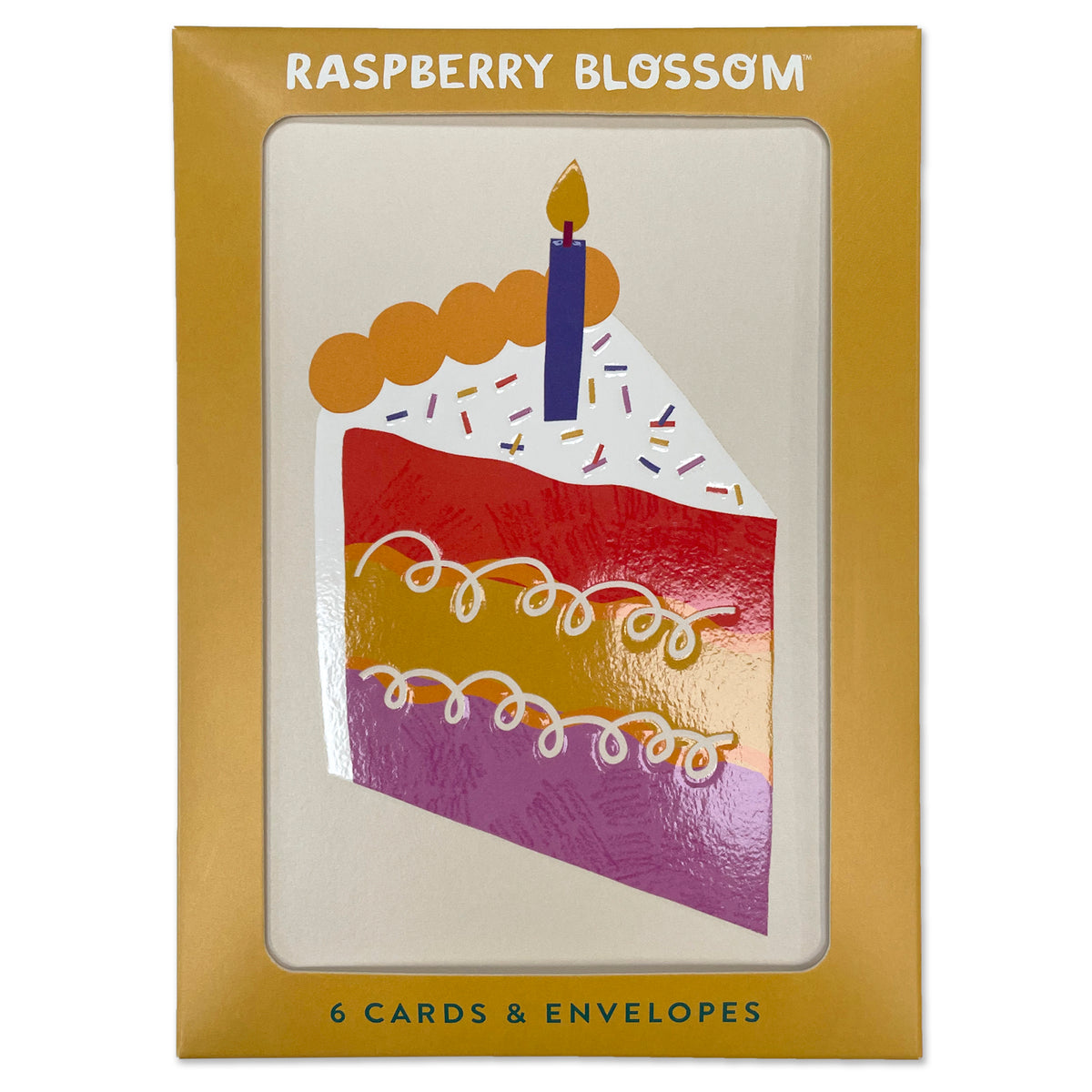 Colourful Birthday Celebration Cards 6 Pack
