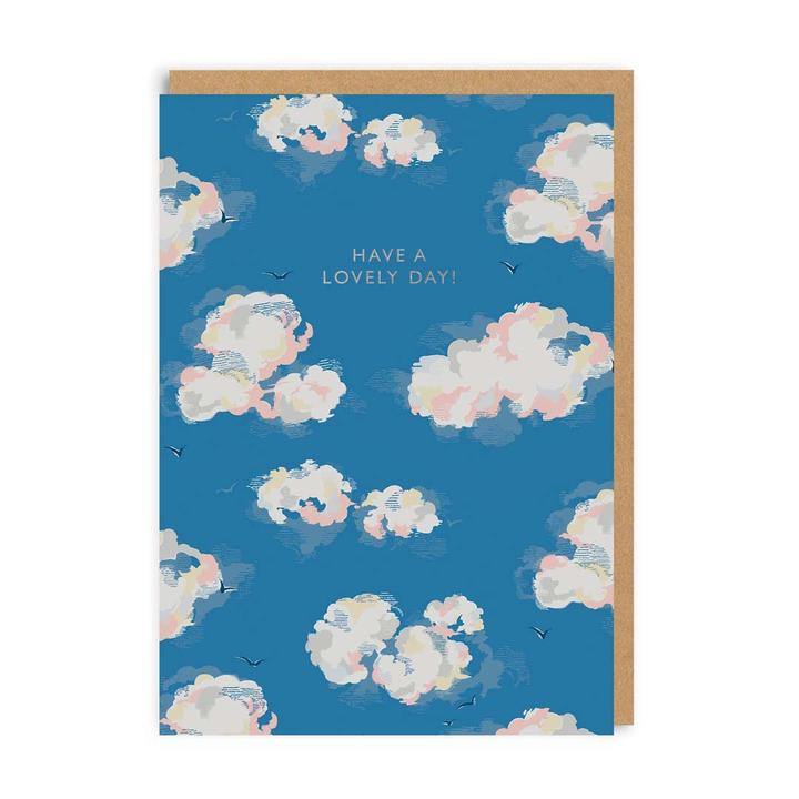 Have A Lovely Day Clouds Cath Kidston Birthday Card - Penny Black