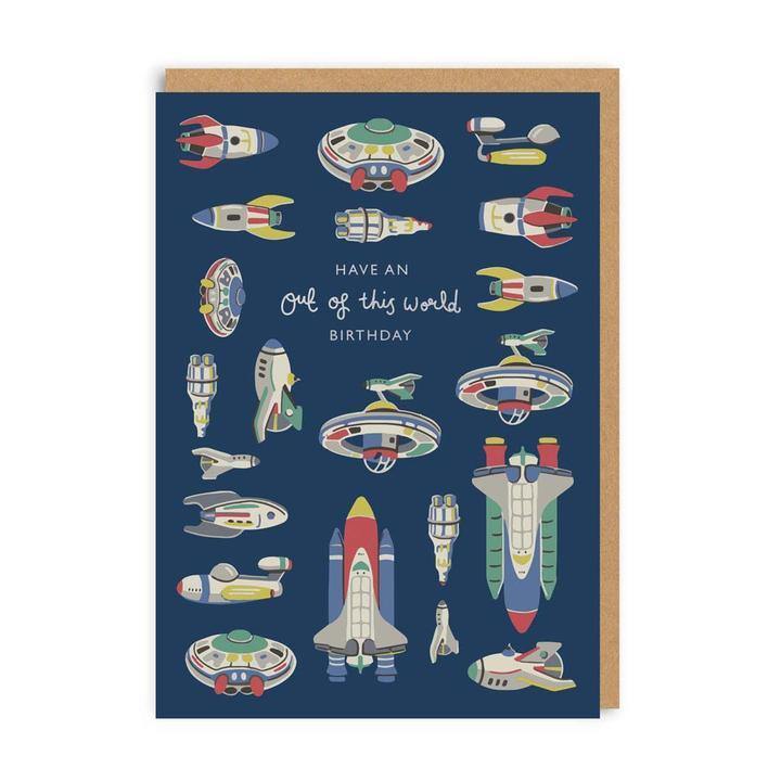 Out Of This World Space Cath Kidston Birthday Card - Penny Black