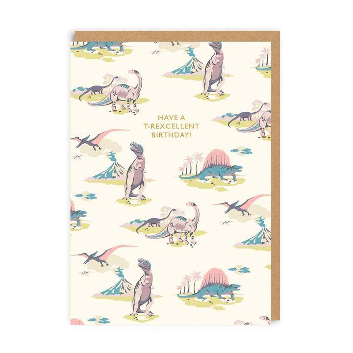 Have A T-Rexcellent Birthday Cath Kidston Card - Penny Black