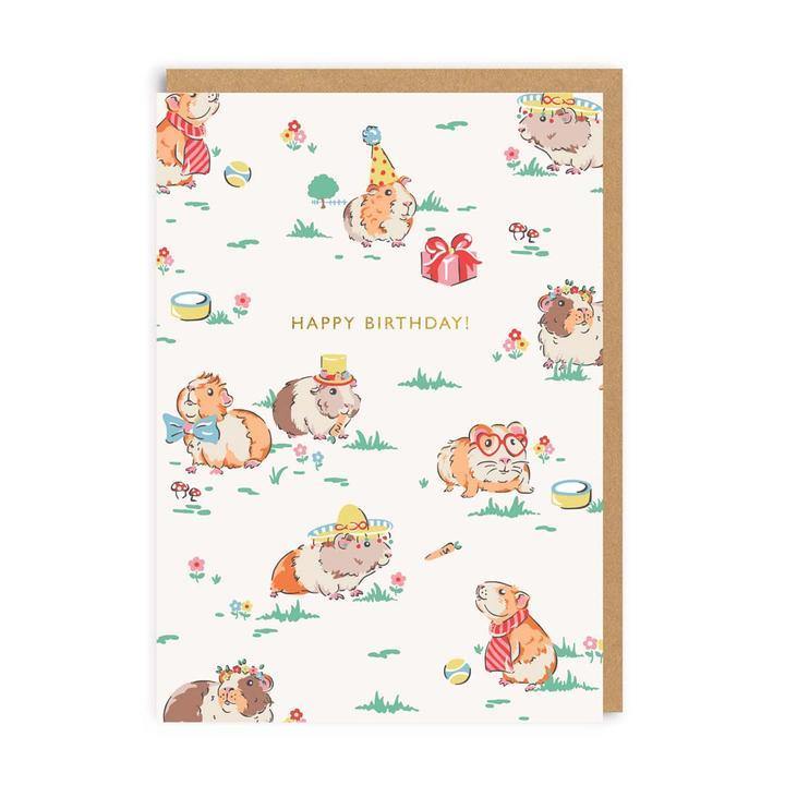 Guinea Pigs Cath Kidston Birthday Card - Penny Black