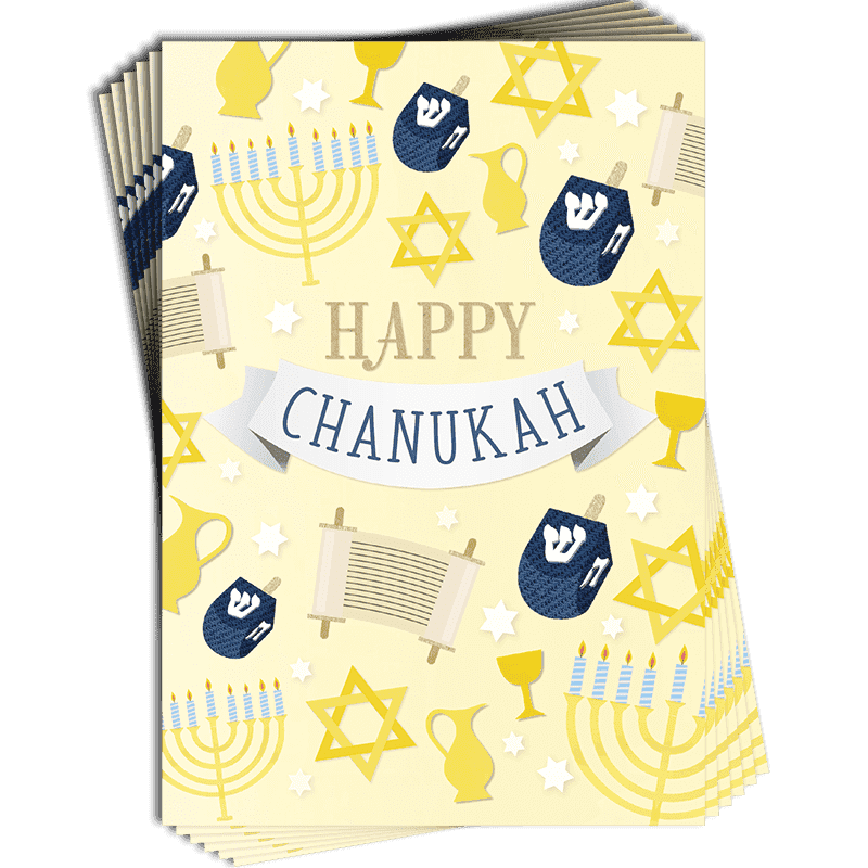 Chanukah Love &amp; Laughter Cards 6 Pk - Penny Black
