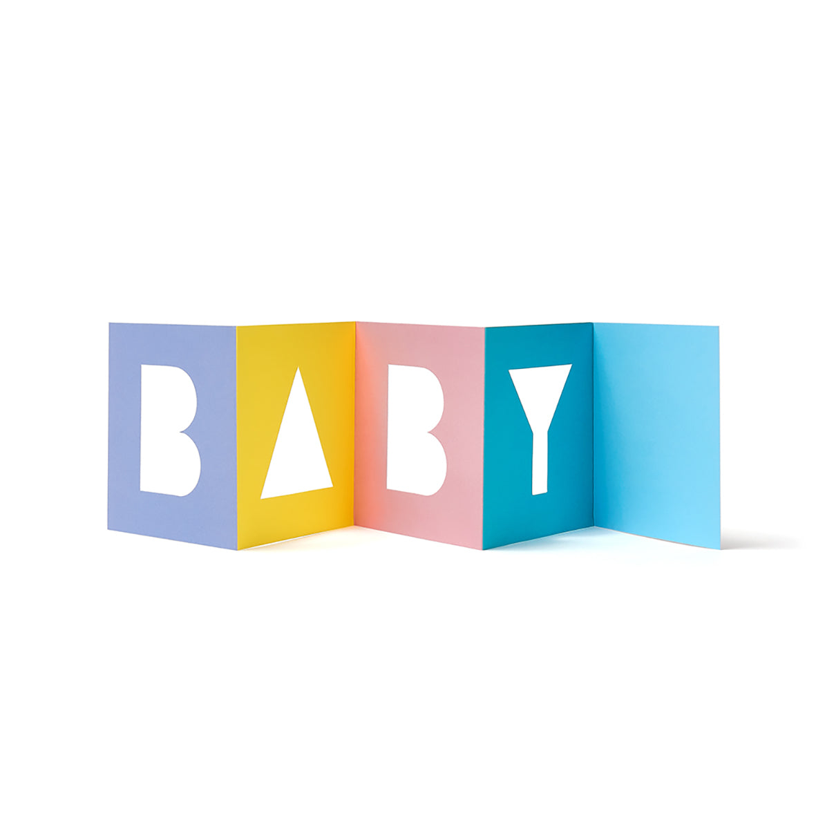 Baby Block Cut-Out Concertina Card