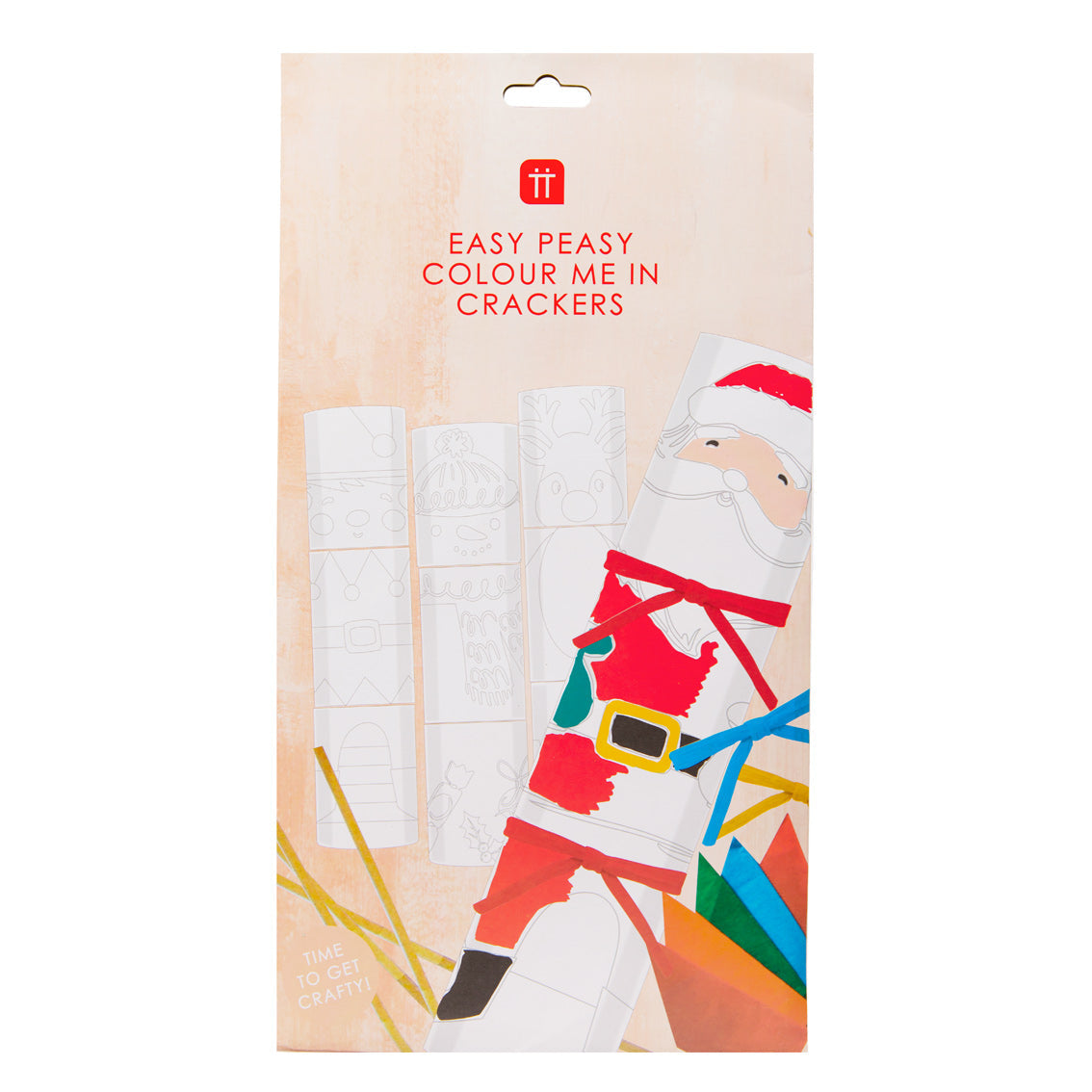 Craft With Santa Make Your Own Christmas Crackers &amp; Place Cards 8 Pk