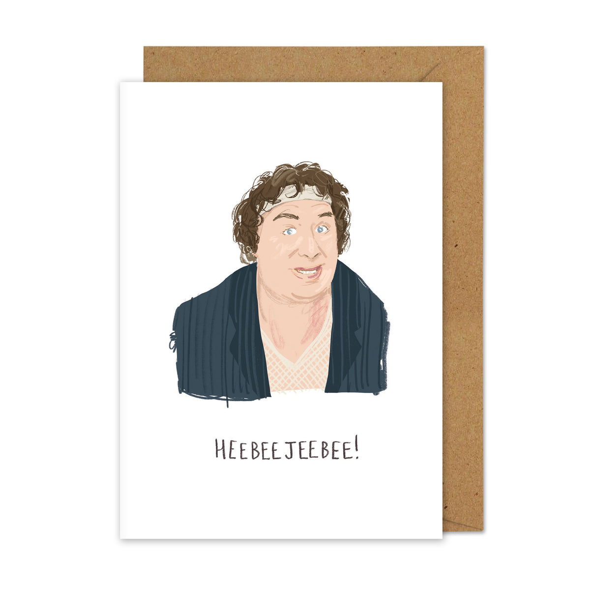 Heebeejeebee Funny Middle Mouse Greetings Card