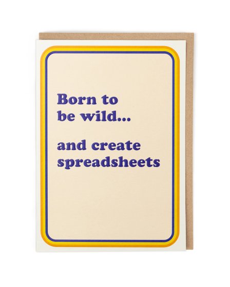 Create Spreadsheets Funny Card
