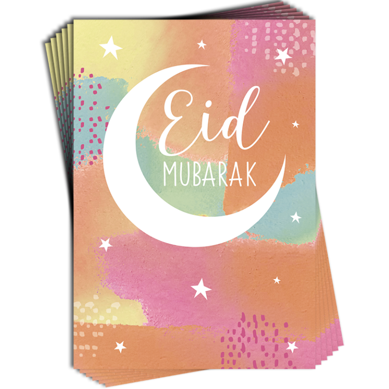 Eid Mubarak Celebration Card 6 Pk