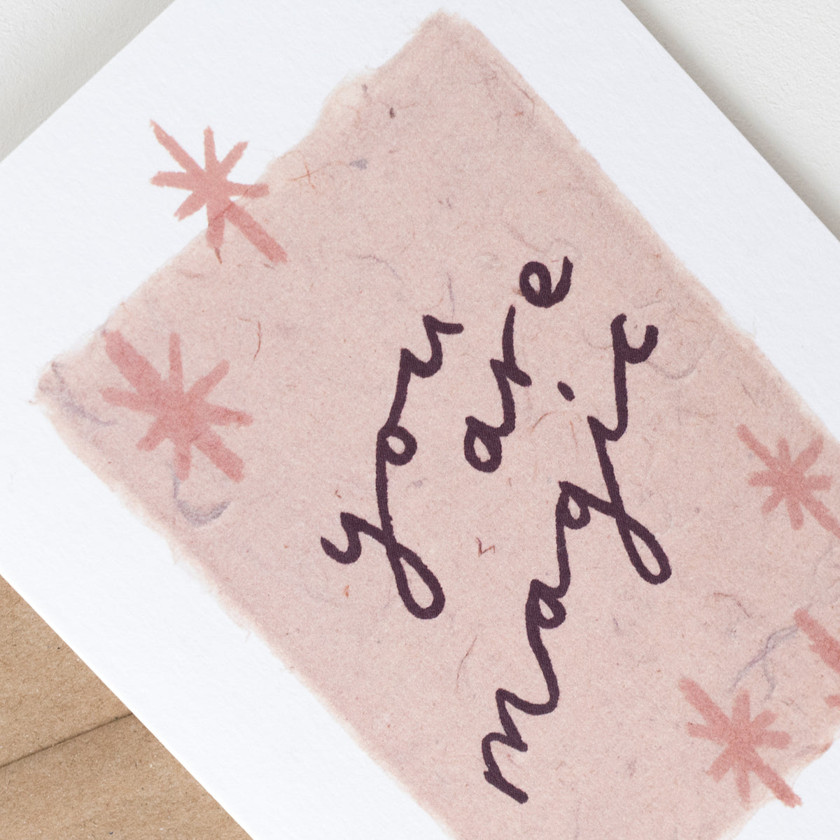 You Are Magic Autumn Abstract Card by joy jen at penny black close up