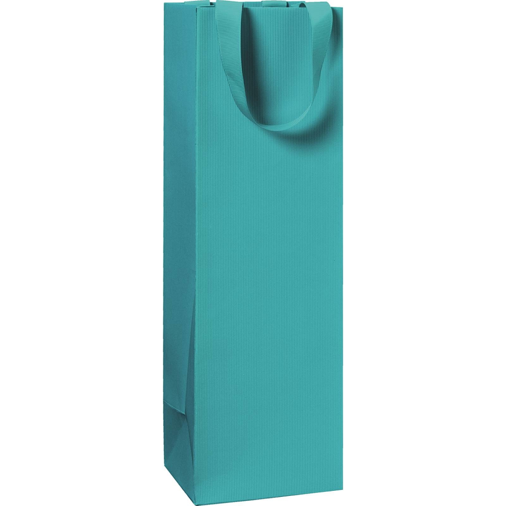 Colour Block Bottle Gift Bag - Penny Black