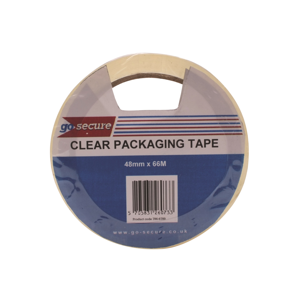 Go Secure Packaging Tape Clear - Penny Black