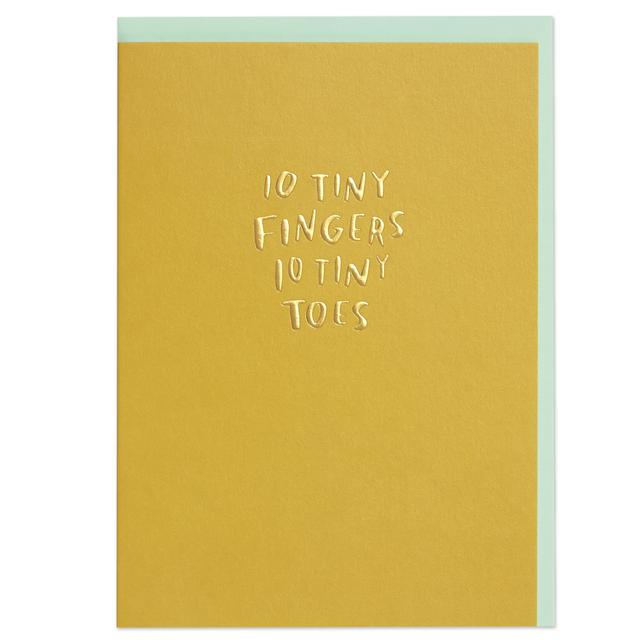 Ten Tiny Fingers, Ten Tiny Toes New Baby Card - Penny Black
