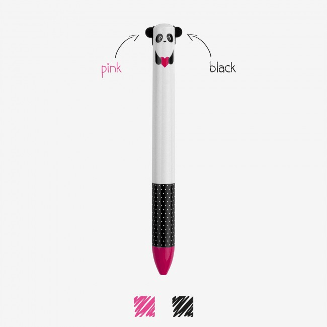 Click &amp; Clack Cute Two Colour Pen - Penny Black