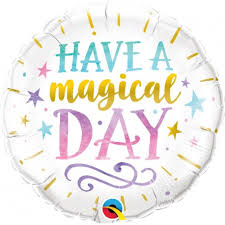 Have A Magical Day 18&quot; Foil Balloon - Penny Black