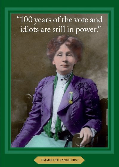 Emmeline Pankhurst Greeting Card