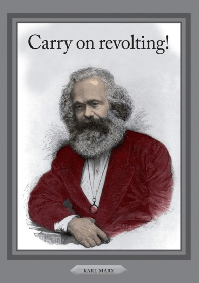Carry On Revolting Karl Marx Card - Penny Black