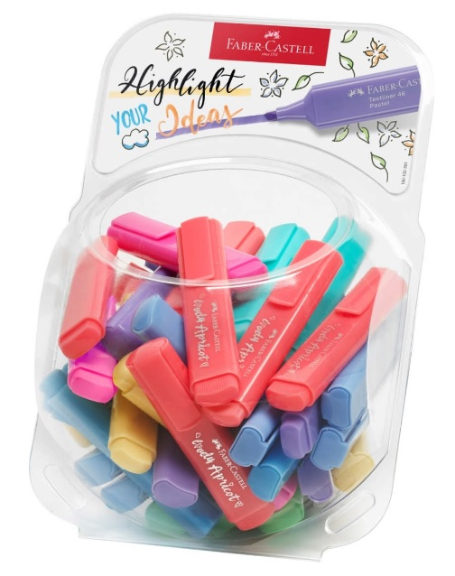 Faber Castell Single Pastel Highlighter Pen - Penny Black