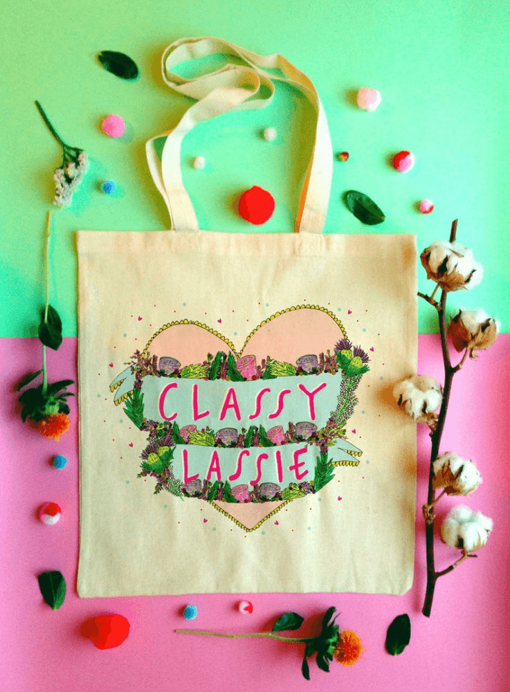 Classy Lassie Tote Bag - Penny Black