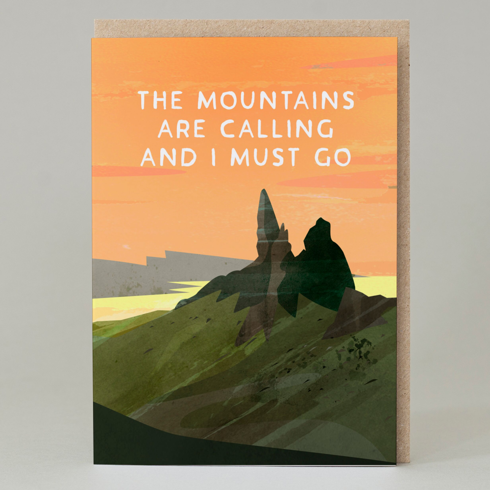 Mountains Calling Greeting Card
