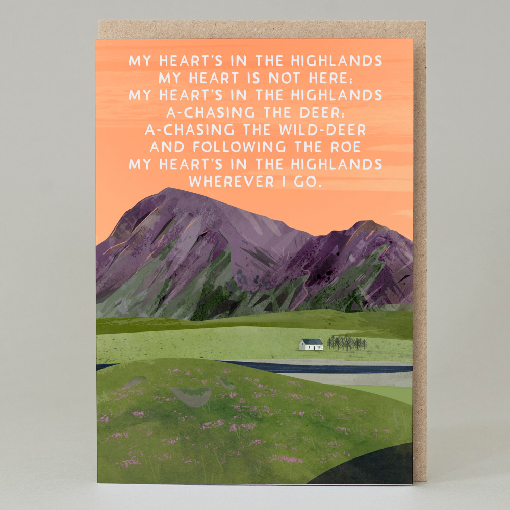 Heart Highlands Greeting Card