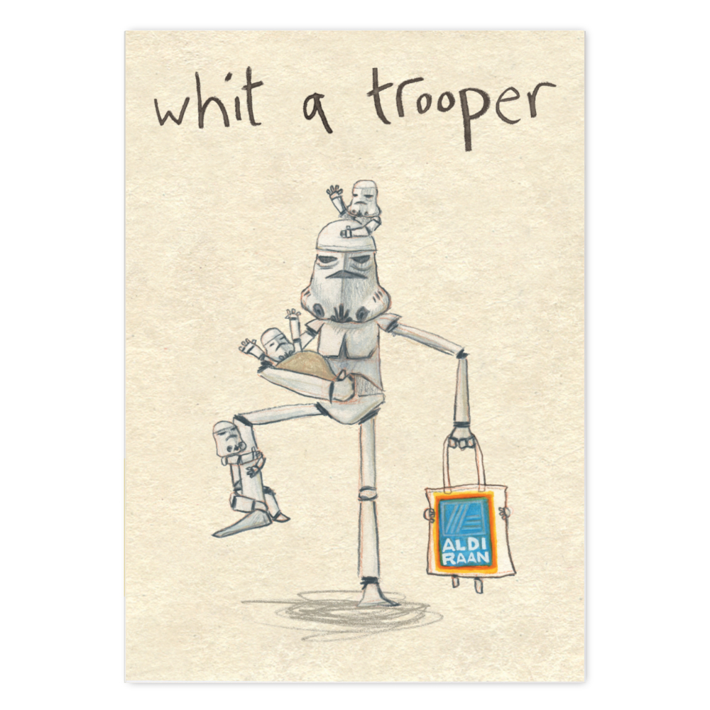 Whit A Trooper Card - Penny Black