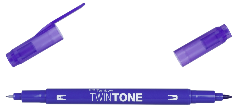 Tombow Twin Tone Dual Tip Marker Pen - Penny Black