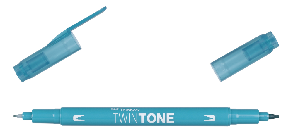 Tombow Twin Tone Dual Tip Marker Pen - Penny Black