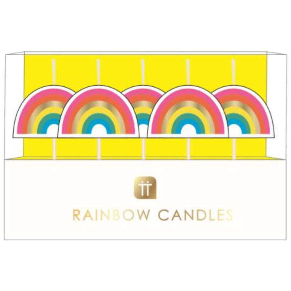 Rainbow Shaped Candles - Penny Black