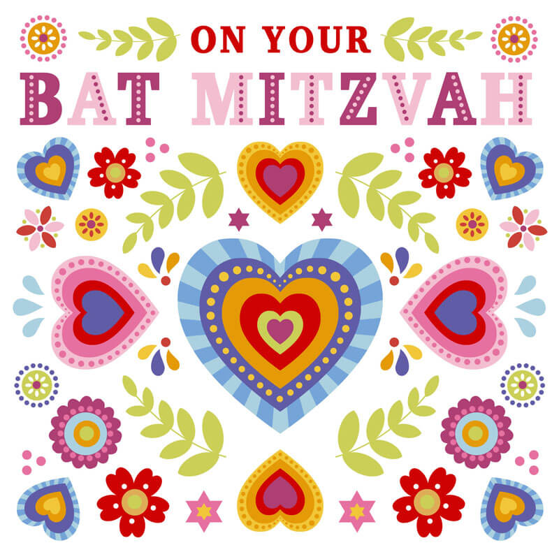 On Your Bat Mitzvah Greeting Card