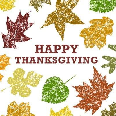 Happy Thanksgiving Foliage Card - Penny Black