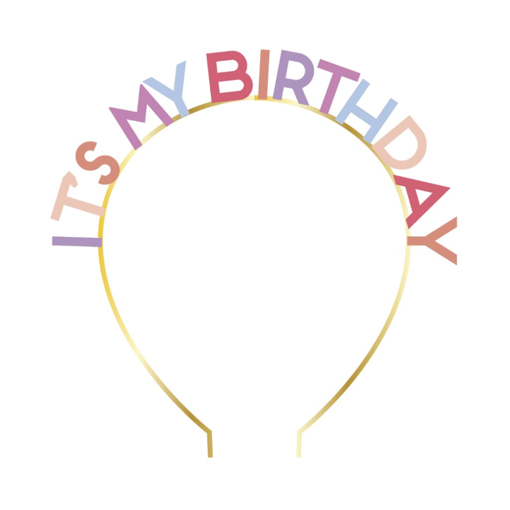 Its My Birthday Party Headband - Penny Black