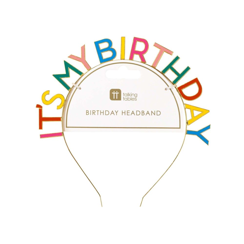Its My Birthday Party Headband - Penny Black