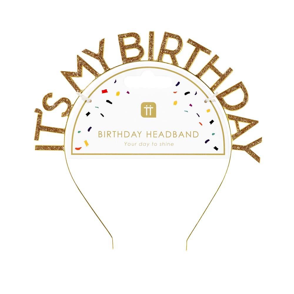 Its My Birthday Party Headband - Penny Black