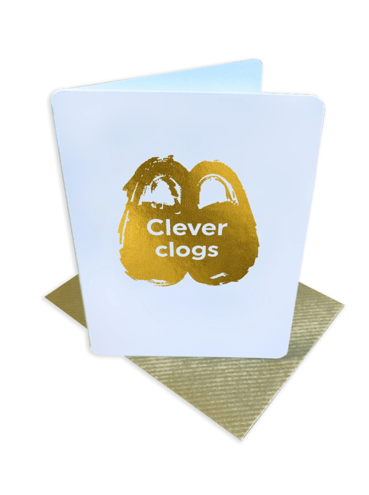 Clever Clogs Exam Congratulations Card - Penny Black