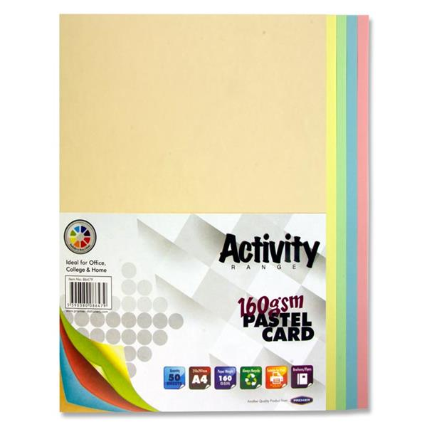 A4 Card 50 Sheets - Penny Black