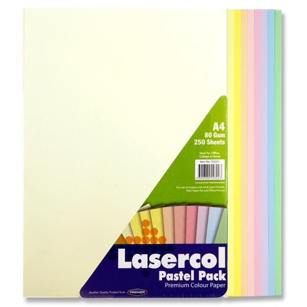 Lasercol A4 Pastel 80gsm Paper 250 sheets - Penny Black